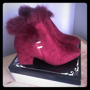 Ladies fur booties